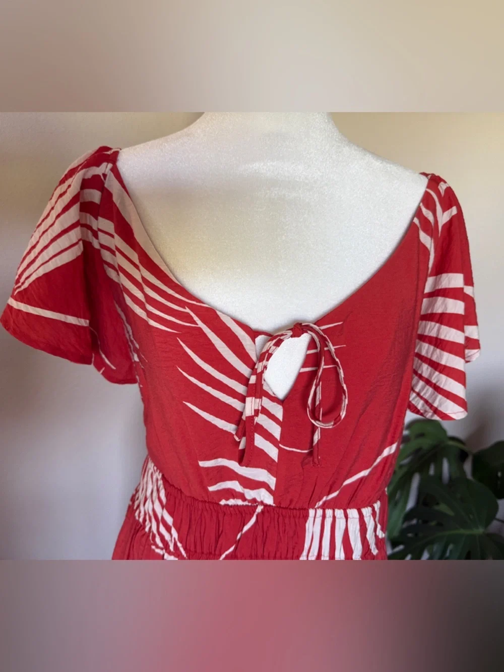 Nine West Coral Tropical Print Maxi Dress, XXL - Picture 3 of 14
